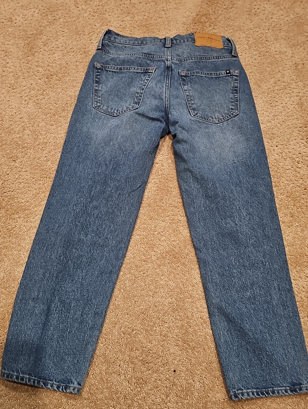 Lucky Brand Men's Washed Blue Straight Jeans